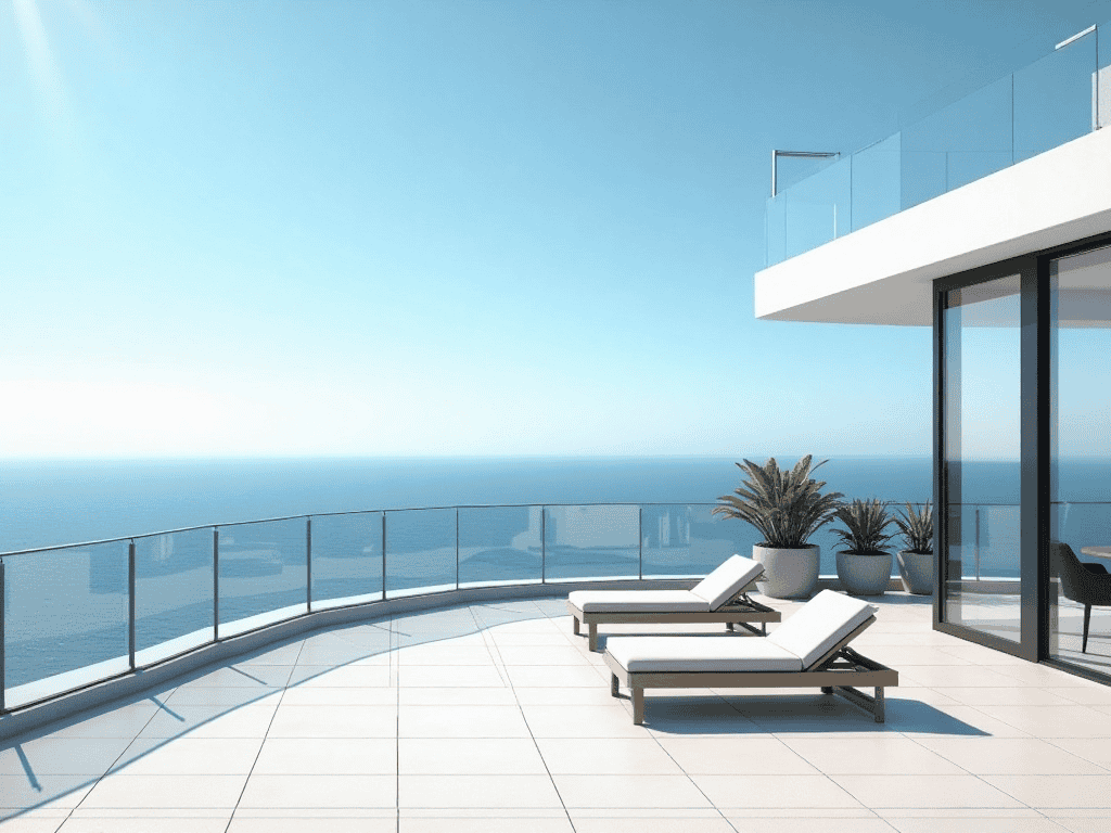 Apartment with terrace and sea view in Nice located in one of the best areas of the French Riviera
